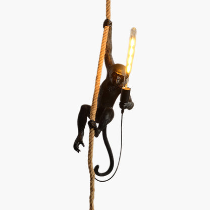 Monkey Eclectic Metal Pendant Lamp