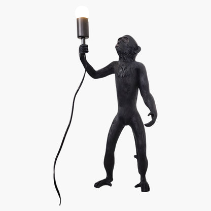 Monkey Eclectic Metal Table Lamp