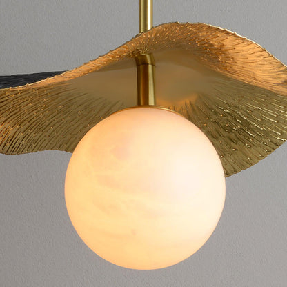 Montera Art Deco Brass Pendant Light