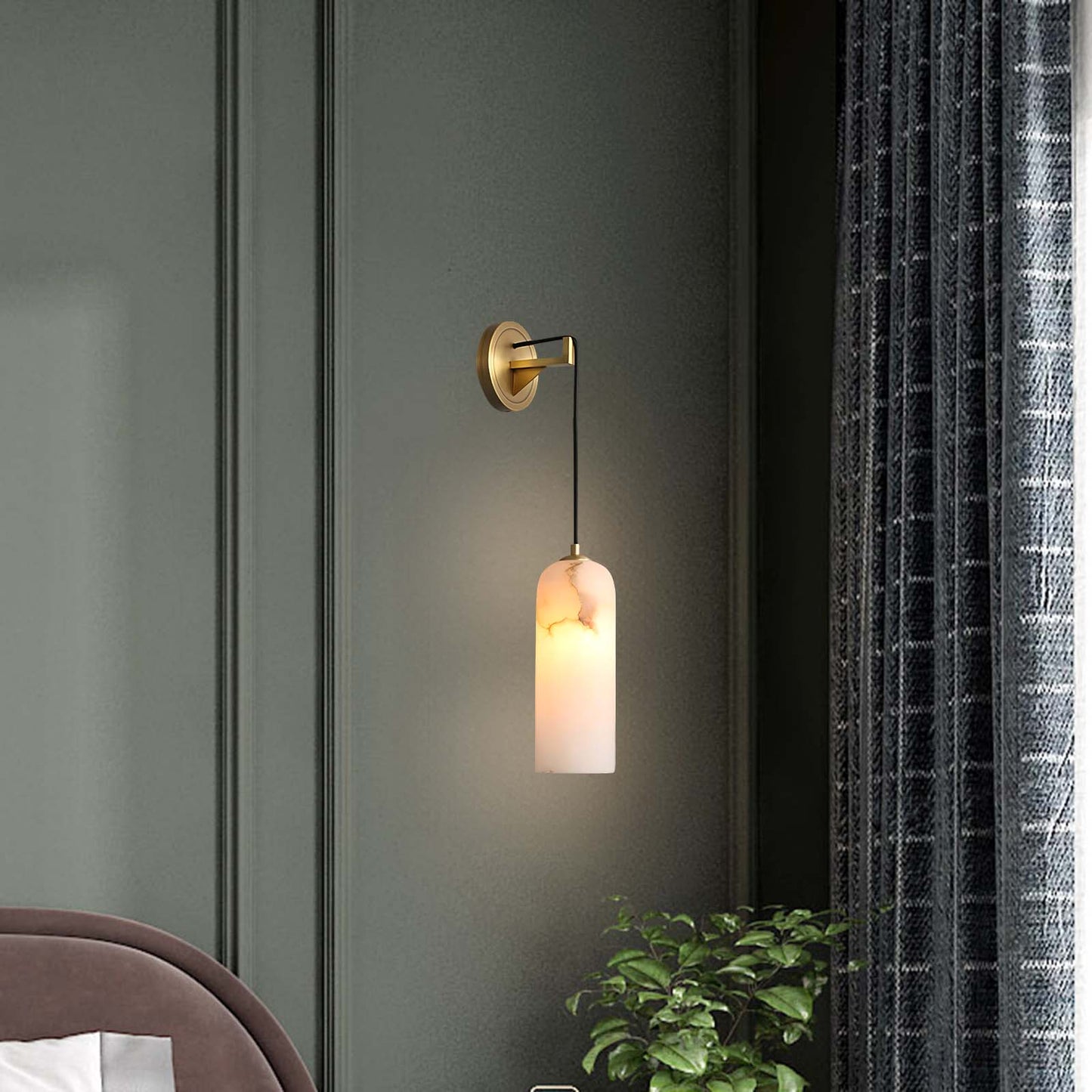 Monty Modern Brass Wall Lamp