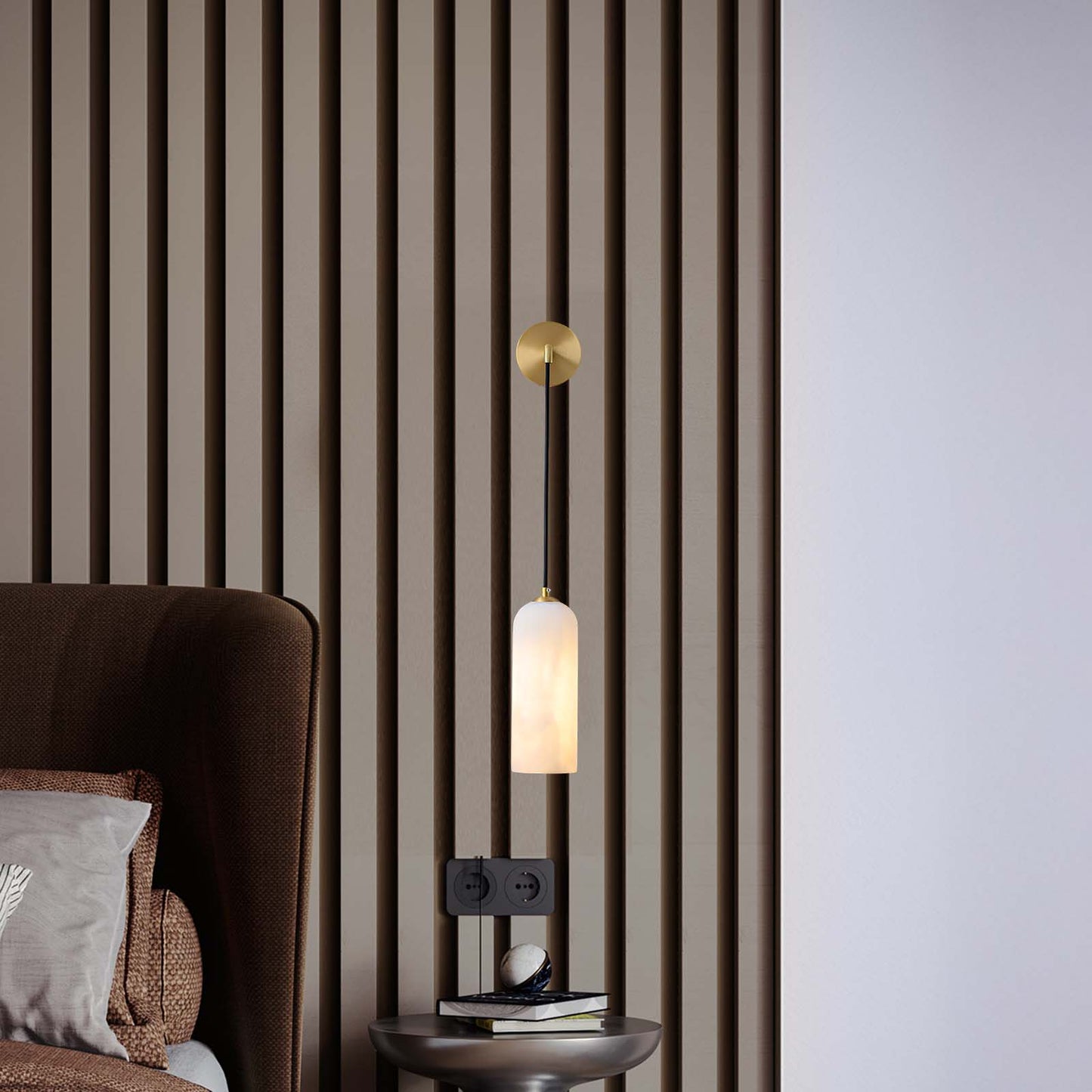 Monty Modern Brass Wall Lamp