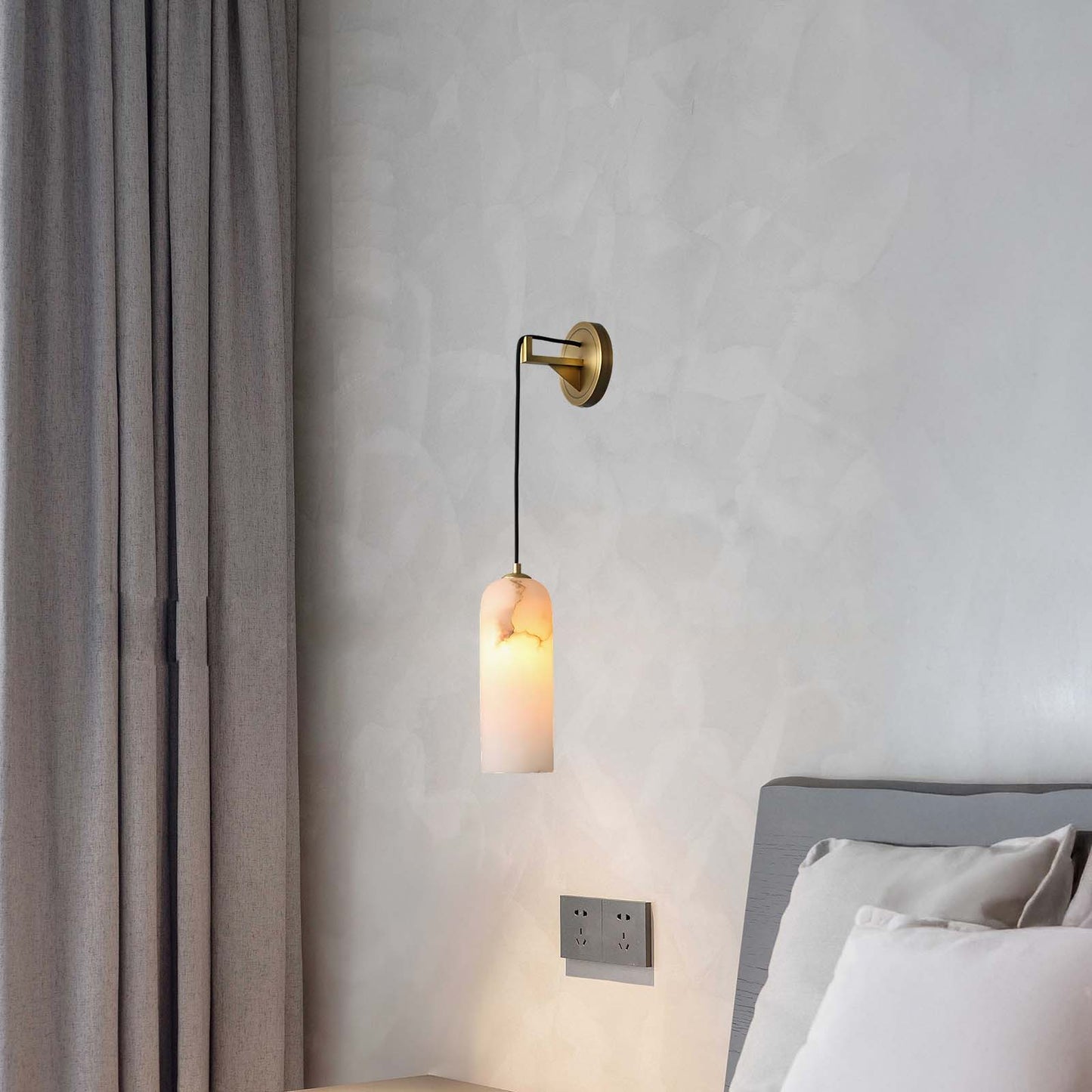 Monty Modern Brass Wall Lamp