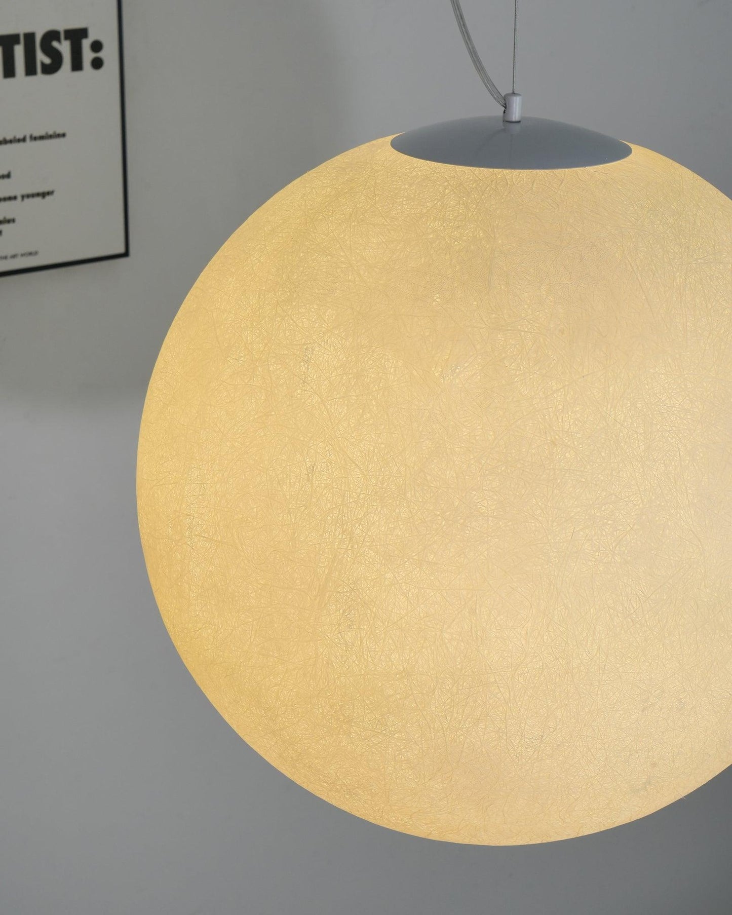 Moon Art Deco Material Pendant Lamp