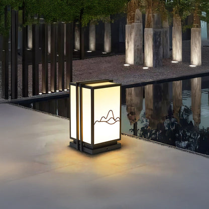 Mountain Minimalist Steel Outdoor Post Light