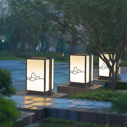 Mountain Minimalist Steel Outdoor Post Light