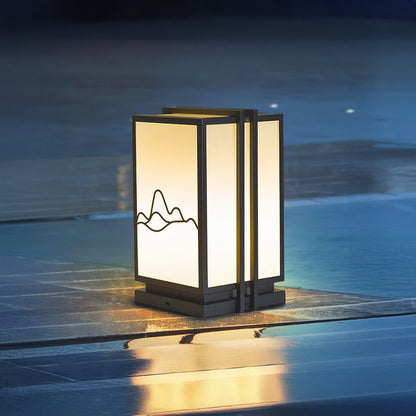 Mountain Minimalist Steel Outdoor Post Light