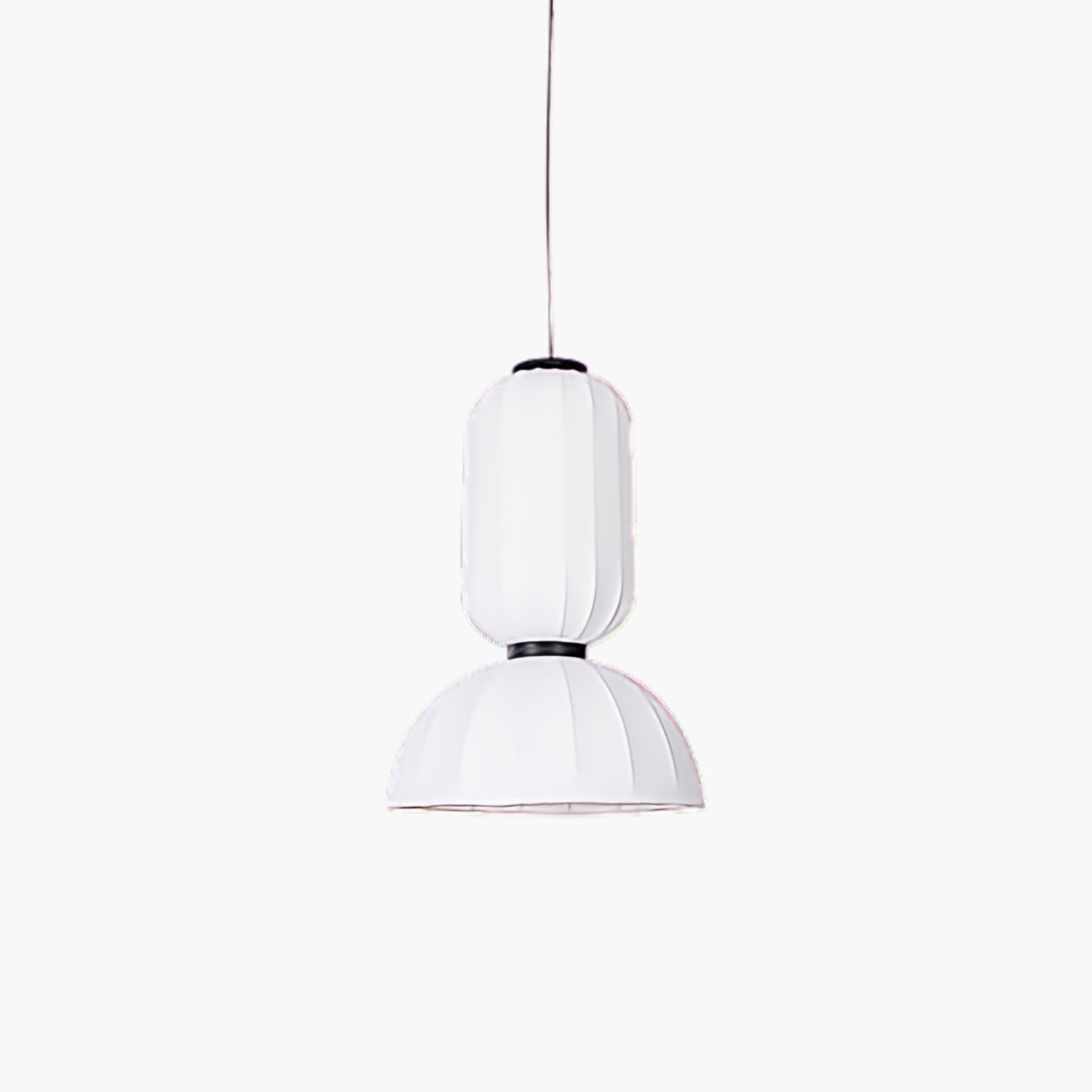 Mulberry Silk Lantern Modern Metal Pendant Light