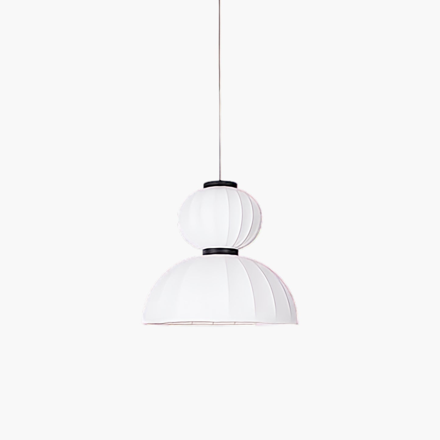 Mulberry Silk Lantern Modern Metal Pendant Light