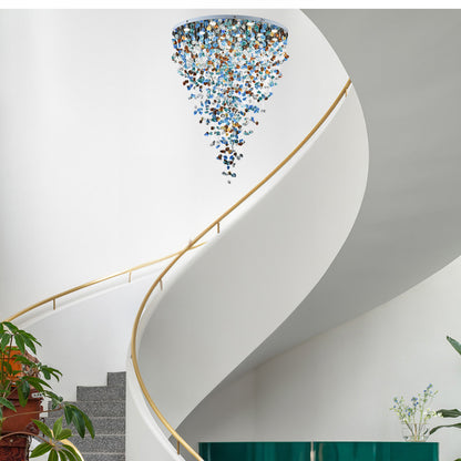 Multicolor Stone Eclectic Crystal Chandelier