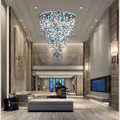 Multicolor Stone Eclectic Crystal Chandelier