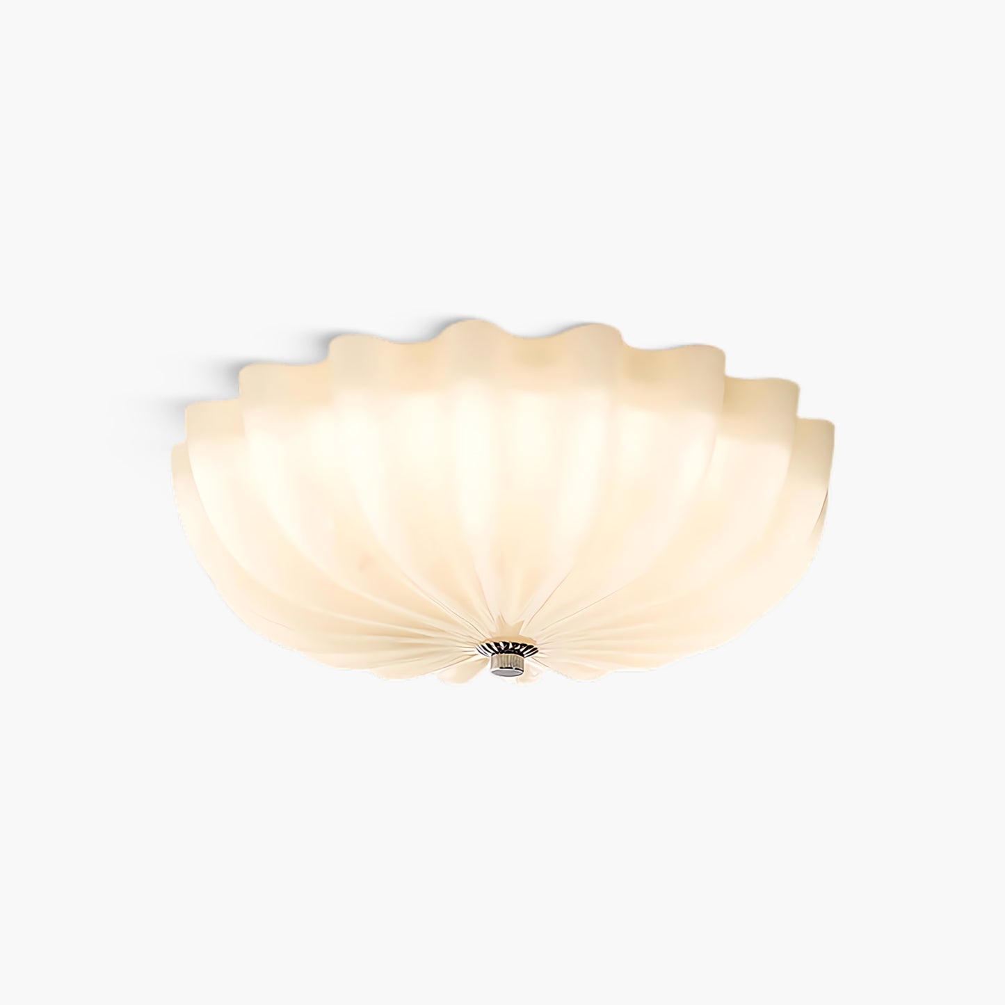 Murano Flush Minimalist Crystal Ceiling Light