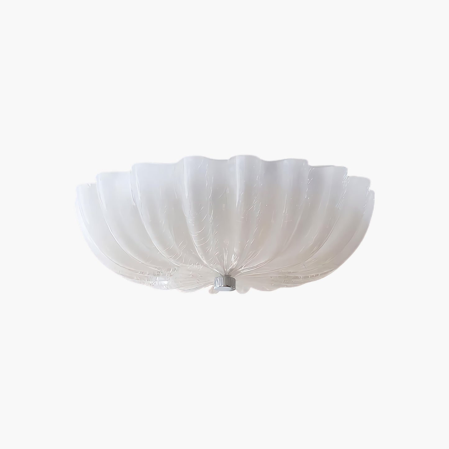 Murano Flush Minimalist Crystal Ceiling Light