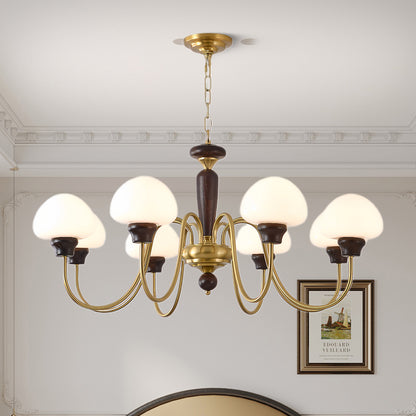 Mushroom Cap Modern Crystal Chandelier