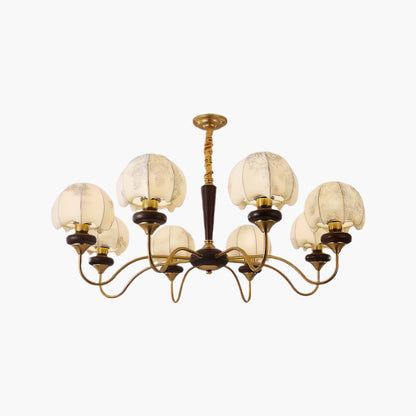 Mushroom Fabric Vintage Metal Chandelier