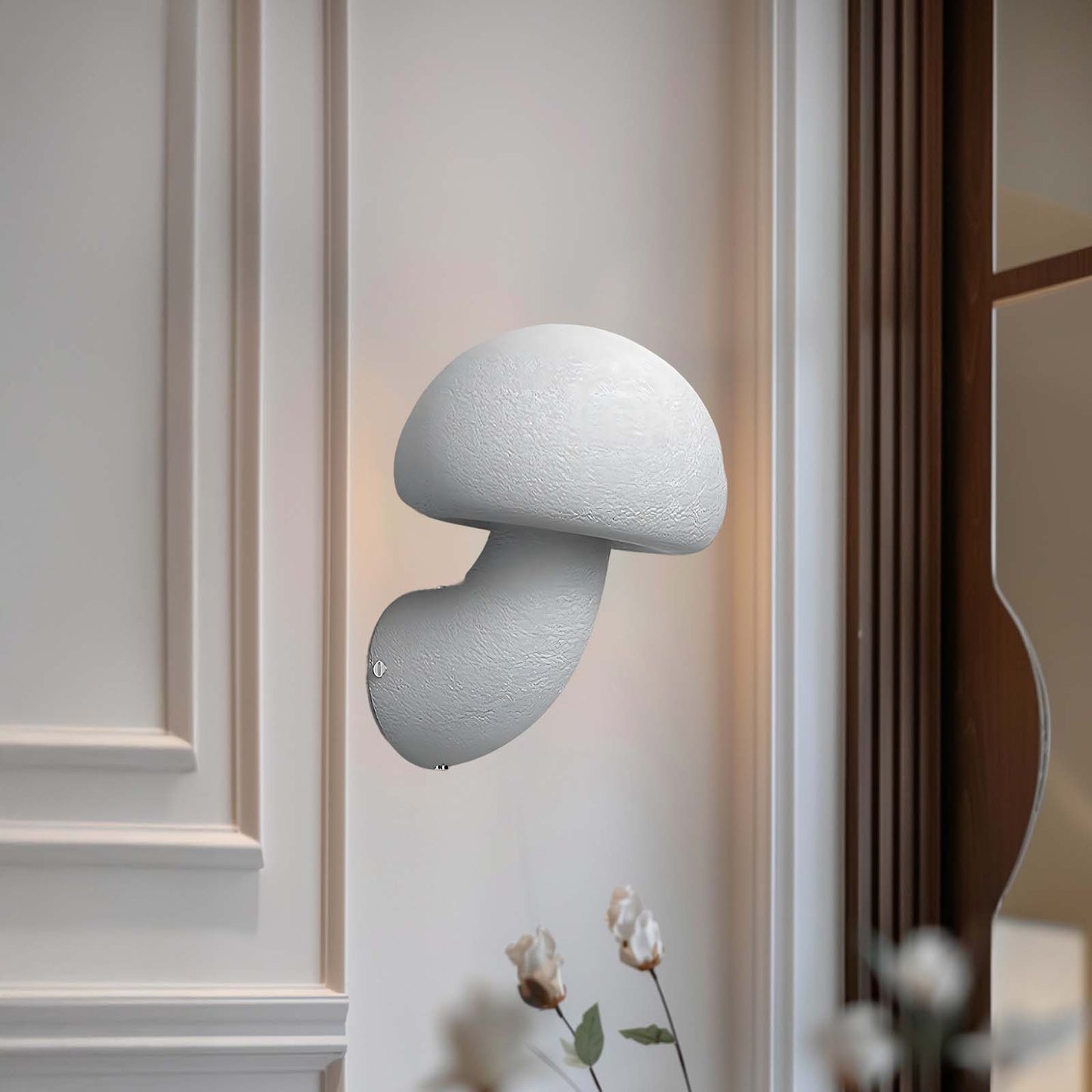 Mushroom Resin Art Deco Material Wall Lamp