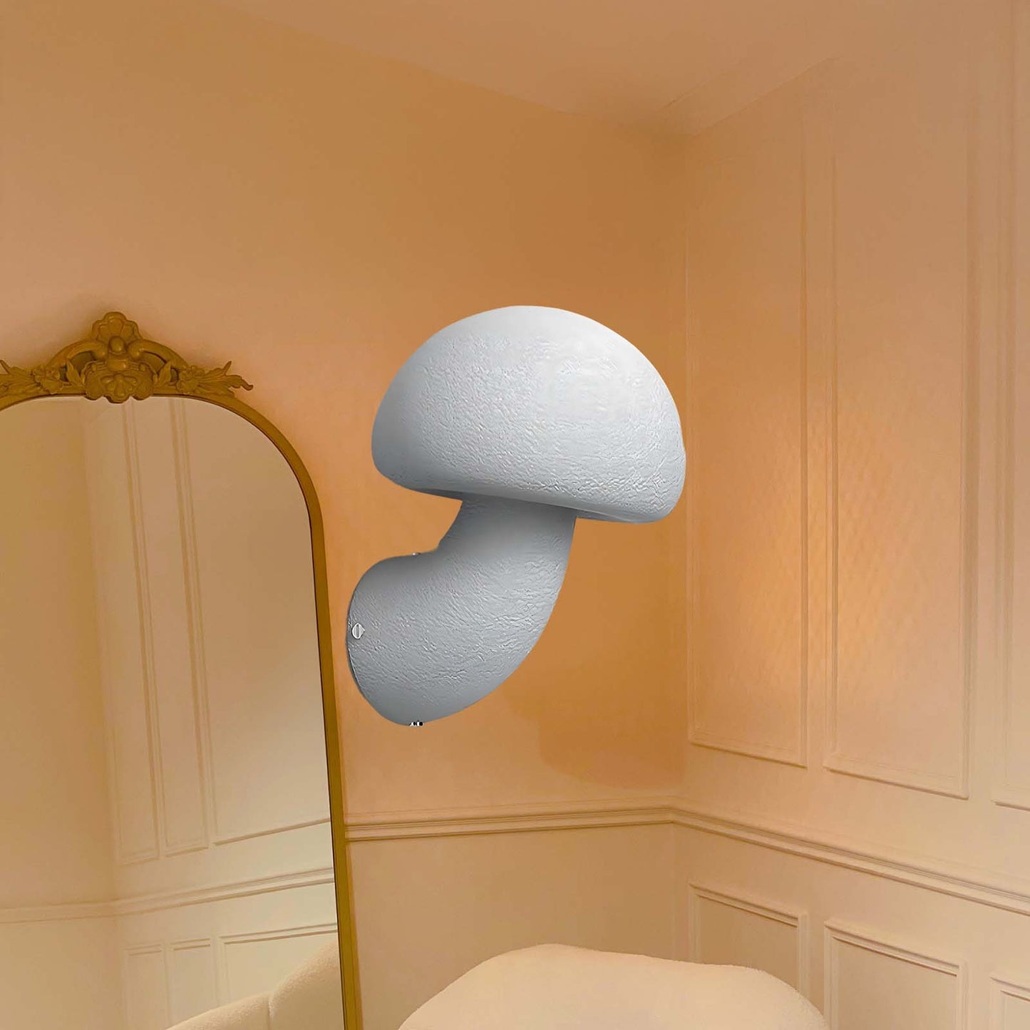 Mushroom Resin Art Deco Material Wall Lamp