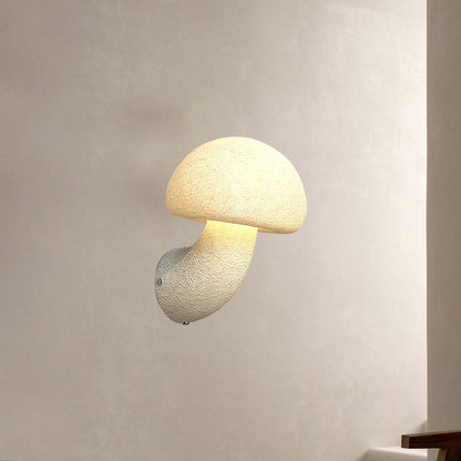 Mushroom Resin Art Deco Material Wall Lamp