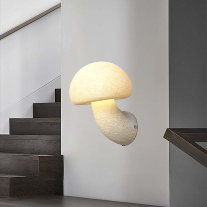 Mushroom Resin Art Deco Material Wall Lamp