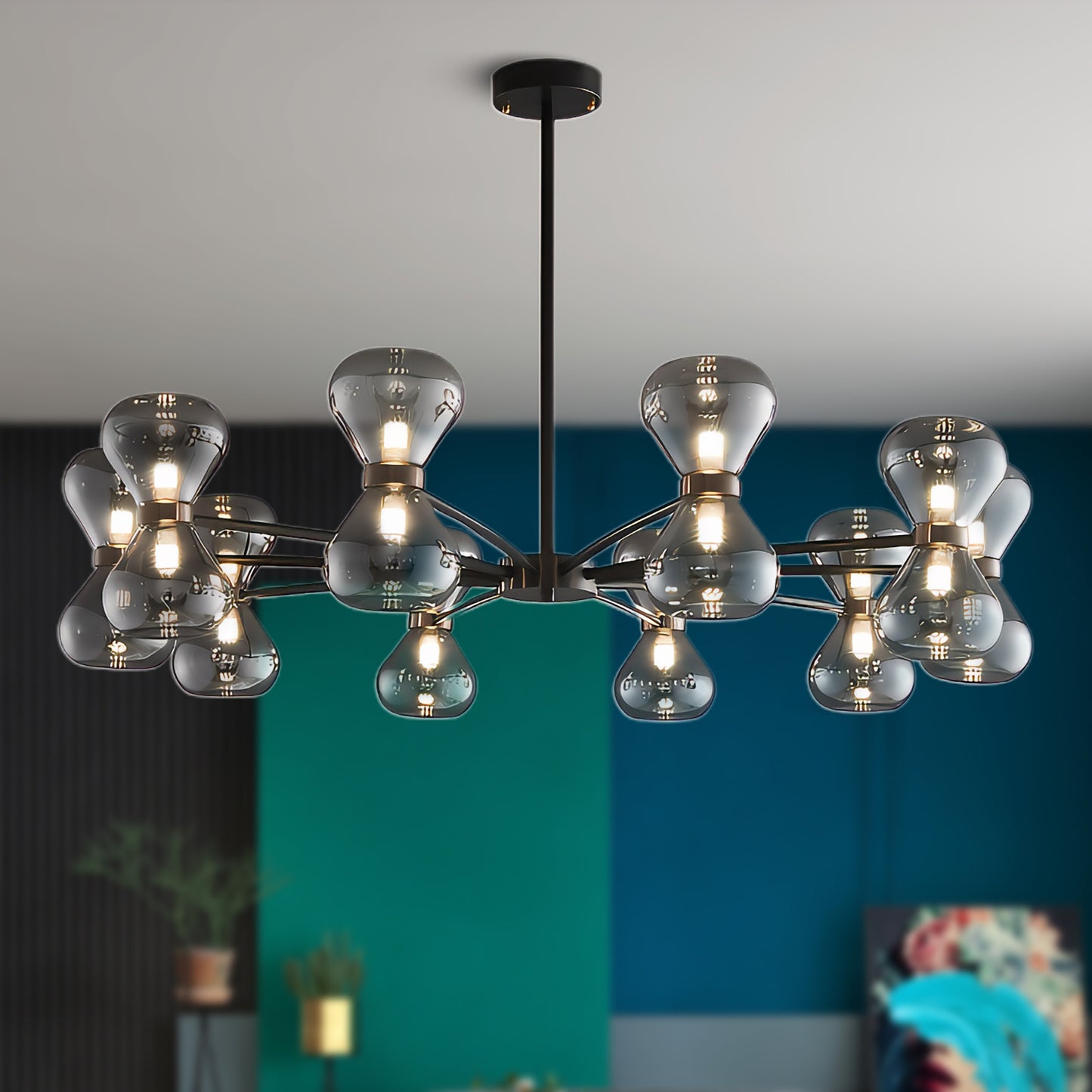 Nebula Contemporary Crystal Chandelier