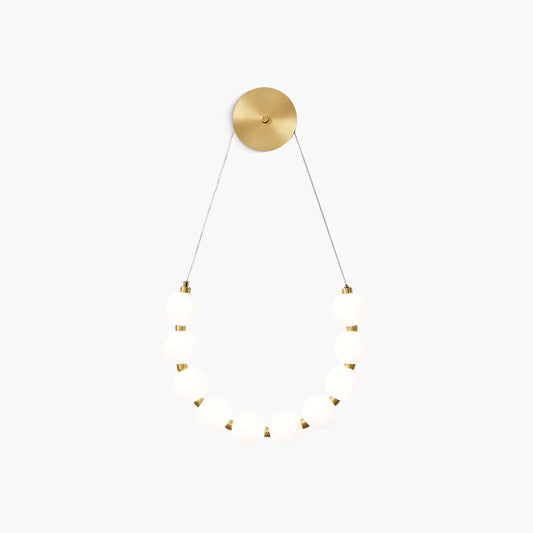 Necklace Loop Modern Brass Wall Lamp