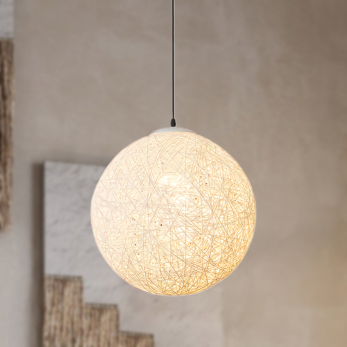 Nest Sphere Eclectic Metal Pendant Light