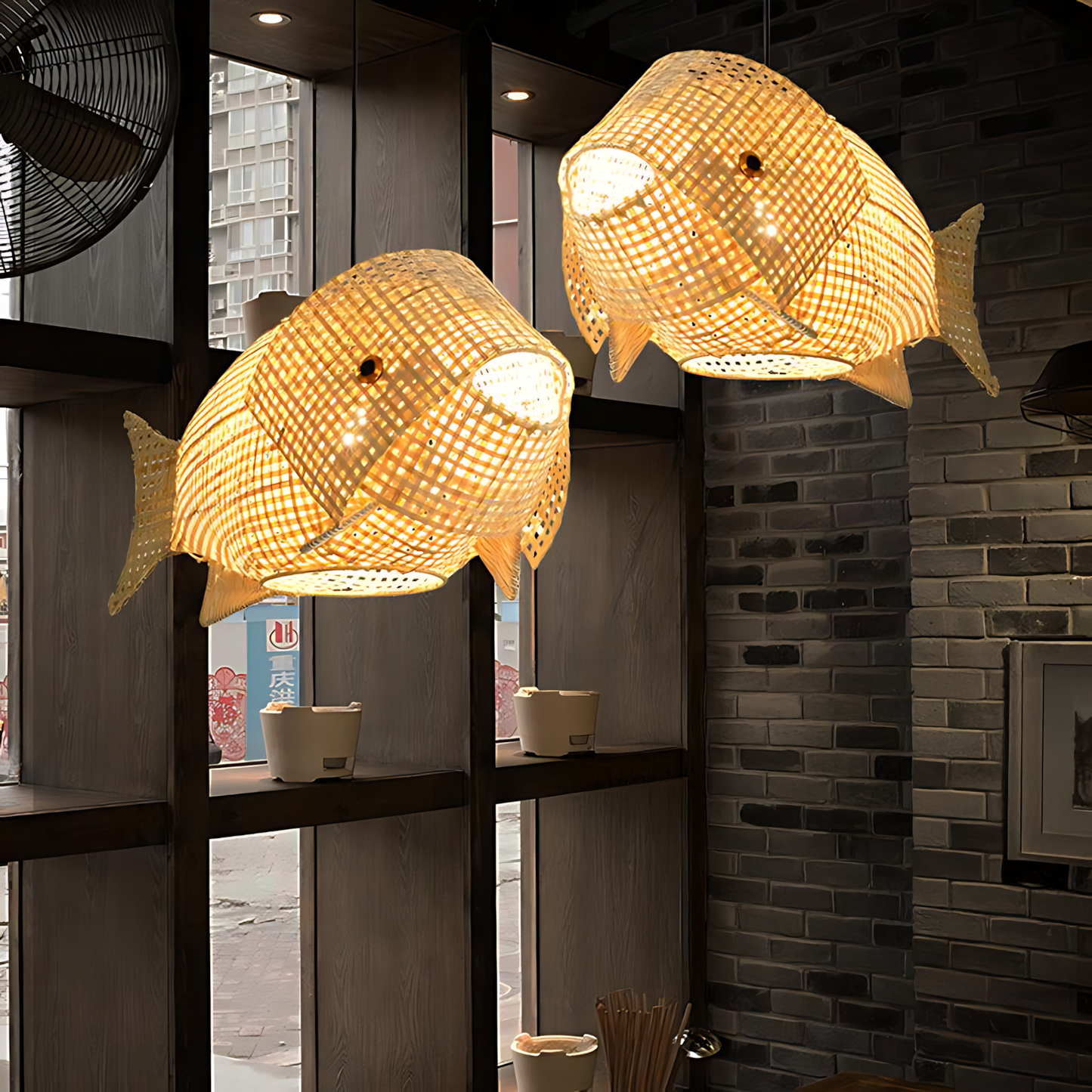 New Chinese Bamboo Meal Pendant Lamp