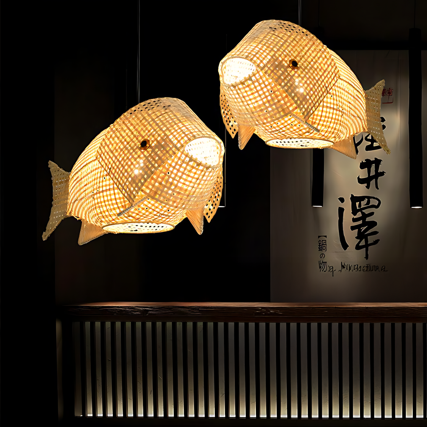 New Chinese Bamboo Meal Pendant Lamp