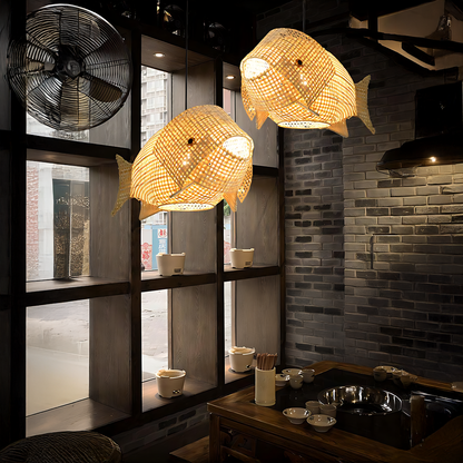 New Chinese Bamboo Meal Pendant Lamp