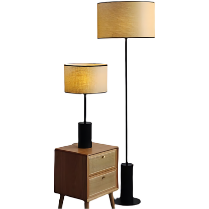 New Chinese Fabric Lounge Floor Lamp