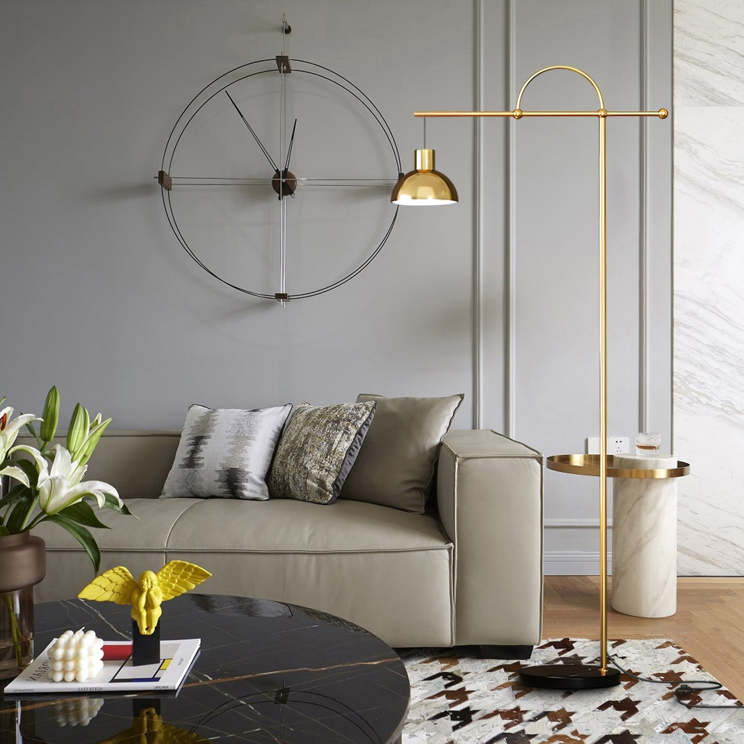 Nidal Minimalist Metal Floor Lamp