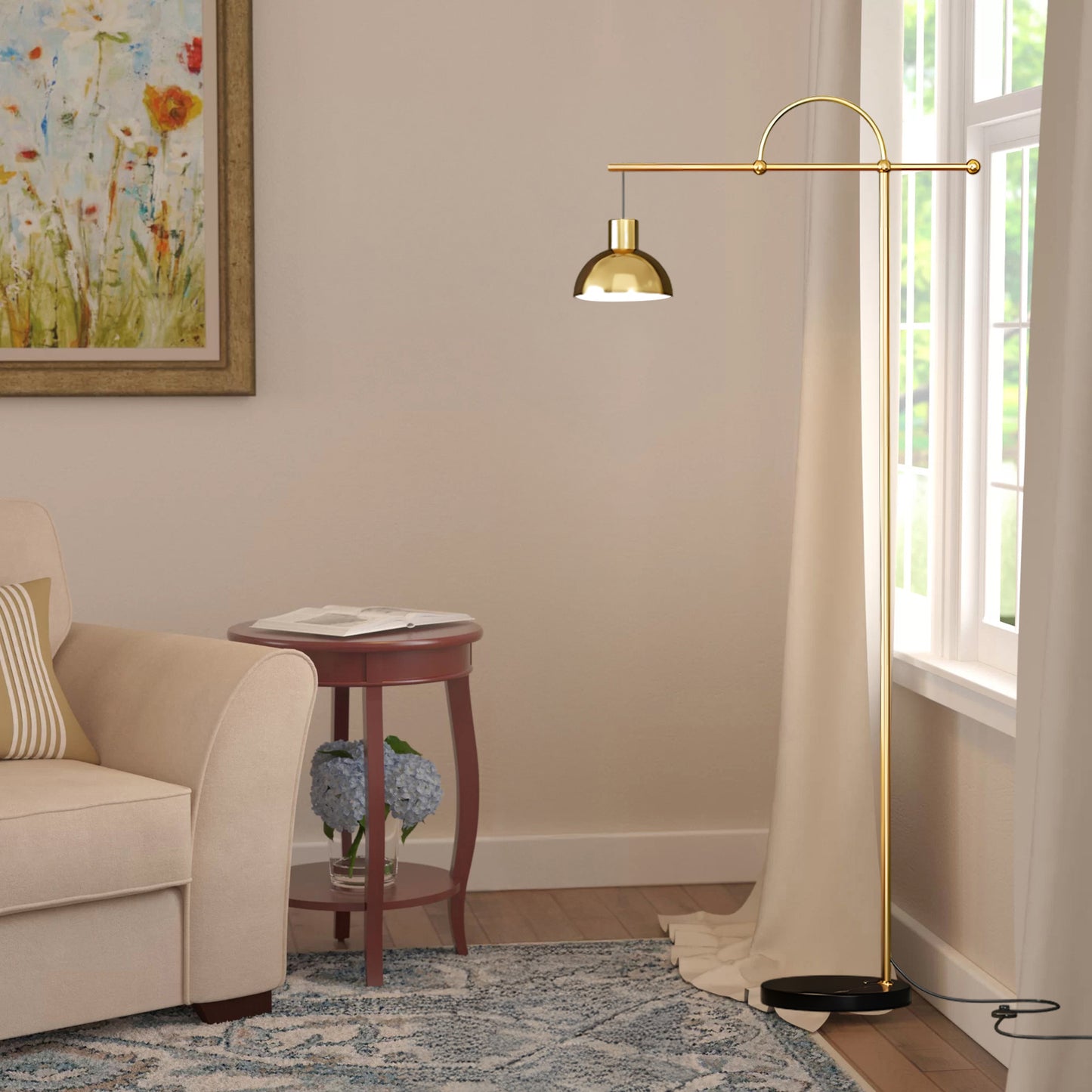 Nidal Minimalist Metal Floor Lamp