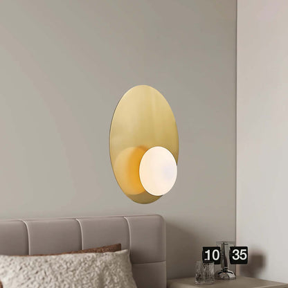 Nodes Angled Minimalist Crystal Wall Sconce