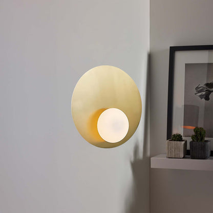 Nodes Angled Minimalist Crystal Wall Sconce