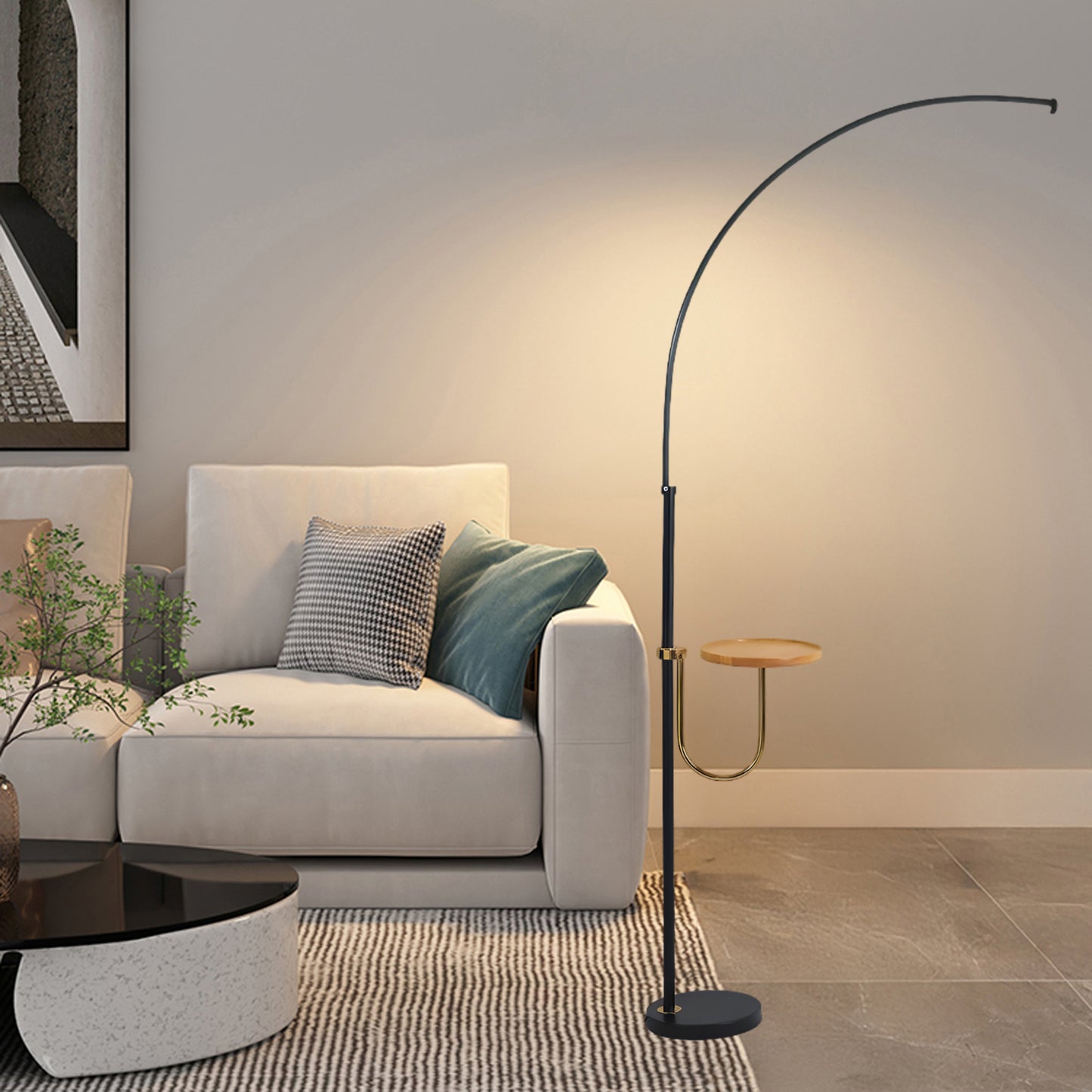 Nordic Arc Modern Metal Floor Lamp