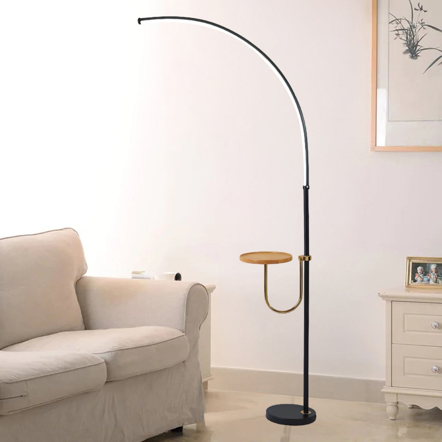 Nordic Arc Modern Metal Floor Lamp