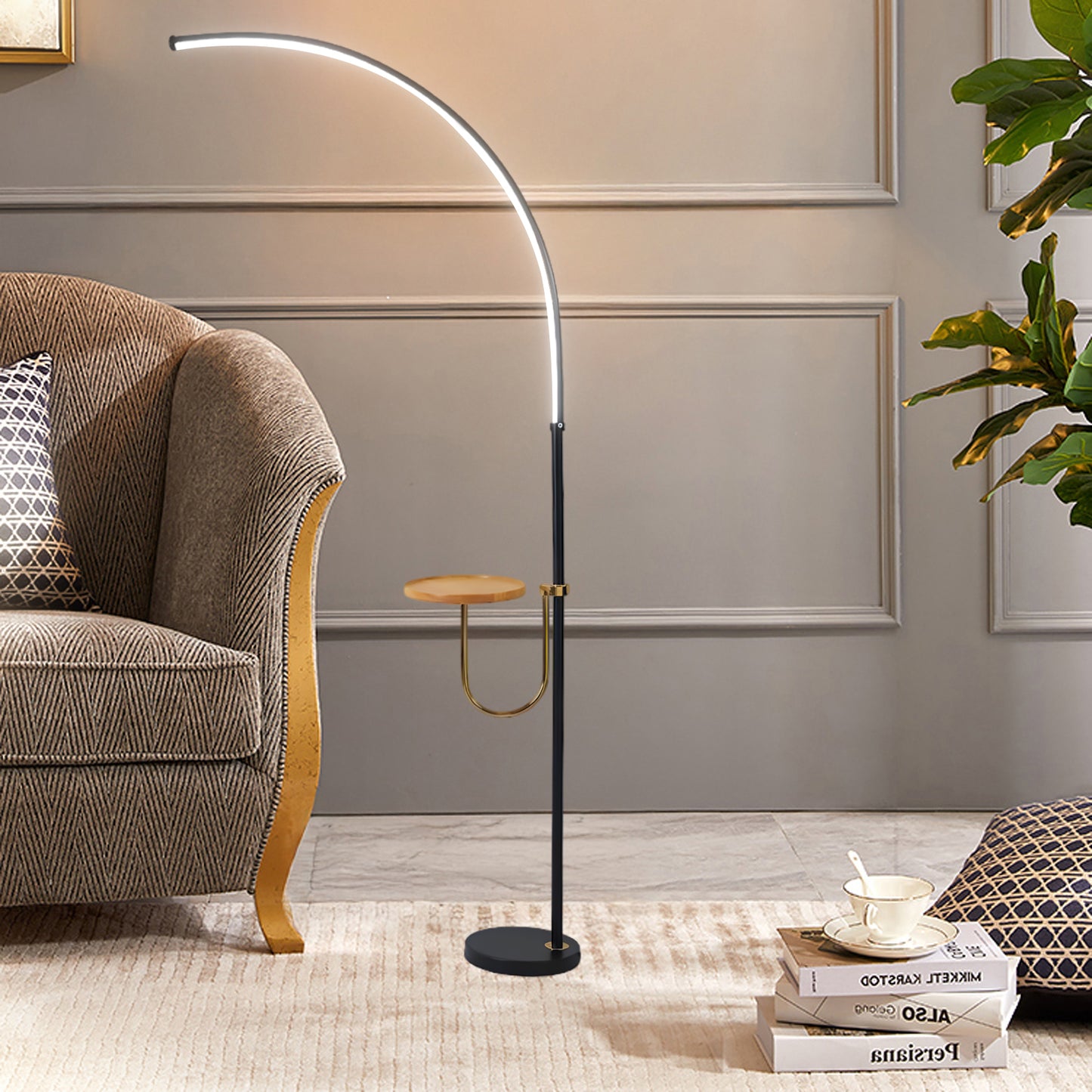 Nordic Arc Modern Metal Floor Lamp