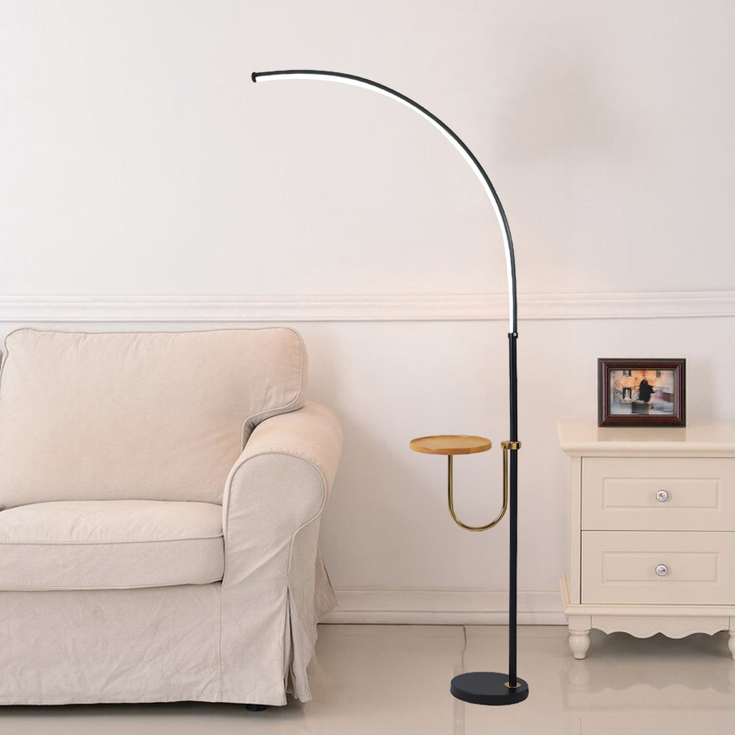 Nordic Arc Modern Metal Floor Lamp