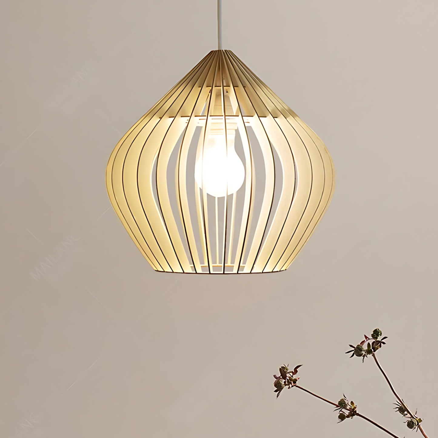 Nordic Wood Feast Pendant Lamp