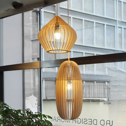 Nordic Wood Feast Pendant Lamp