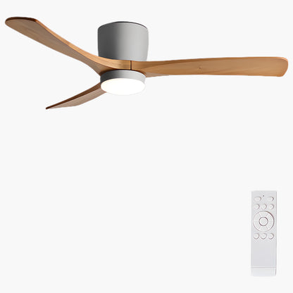 Nordic Wooden 4248 Minimalist Metal Ceiling Fan Light