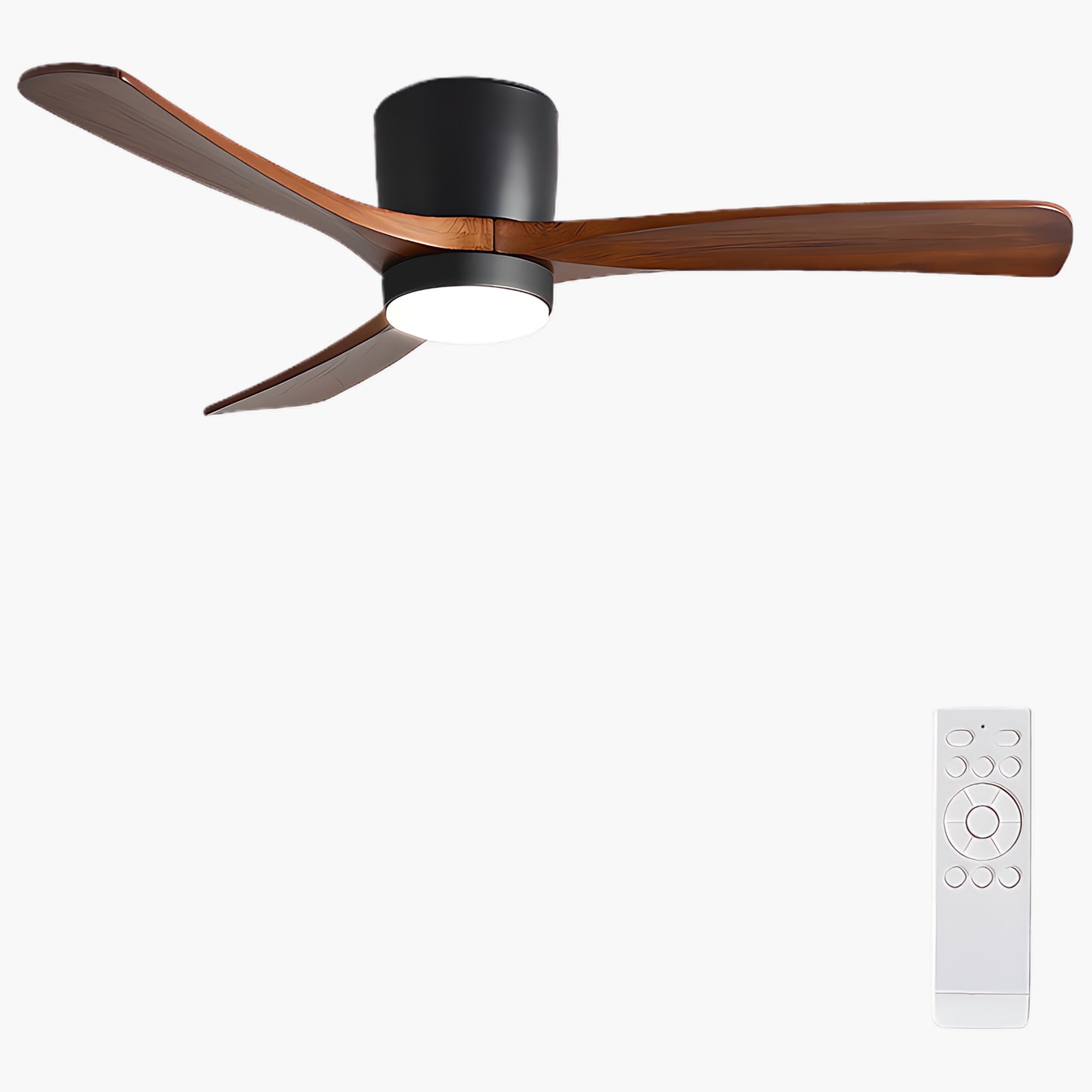 Nordic Wooden 4248 Minimalist Metal Ceiling Fan Light