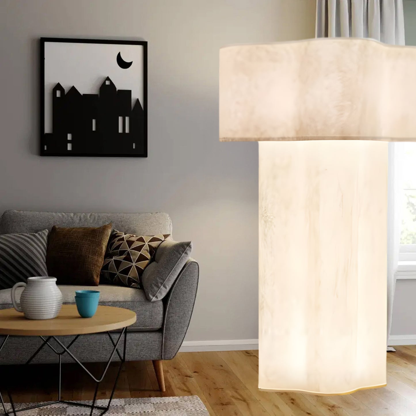 Nuvola Eclectic Crystal Floor Lamp