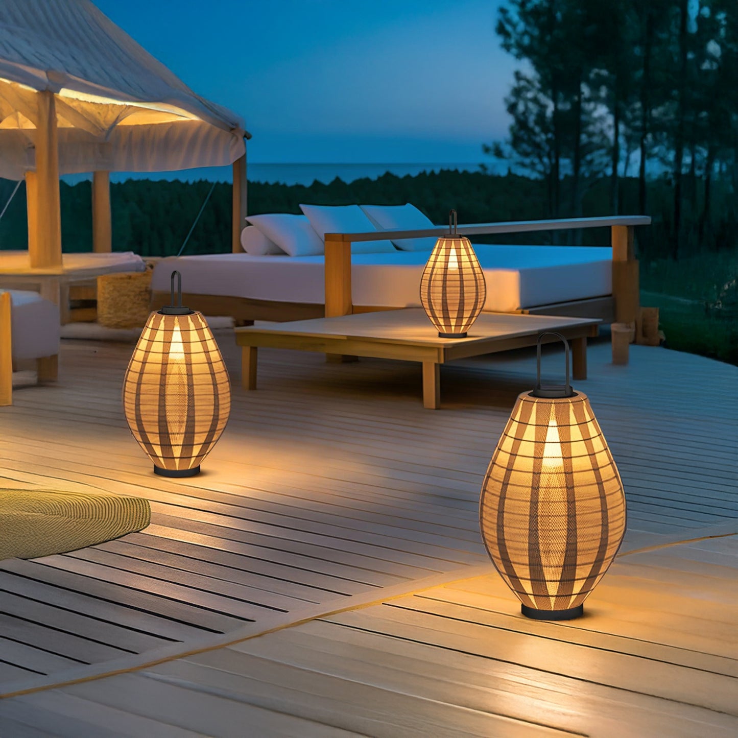 Oasis Mesh Beacon Minimalist Steel Outdoor Lamp