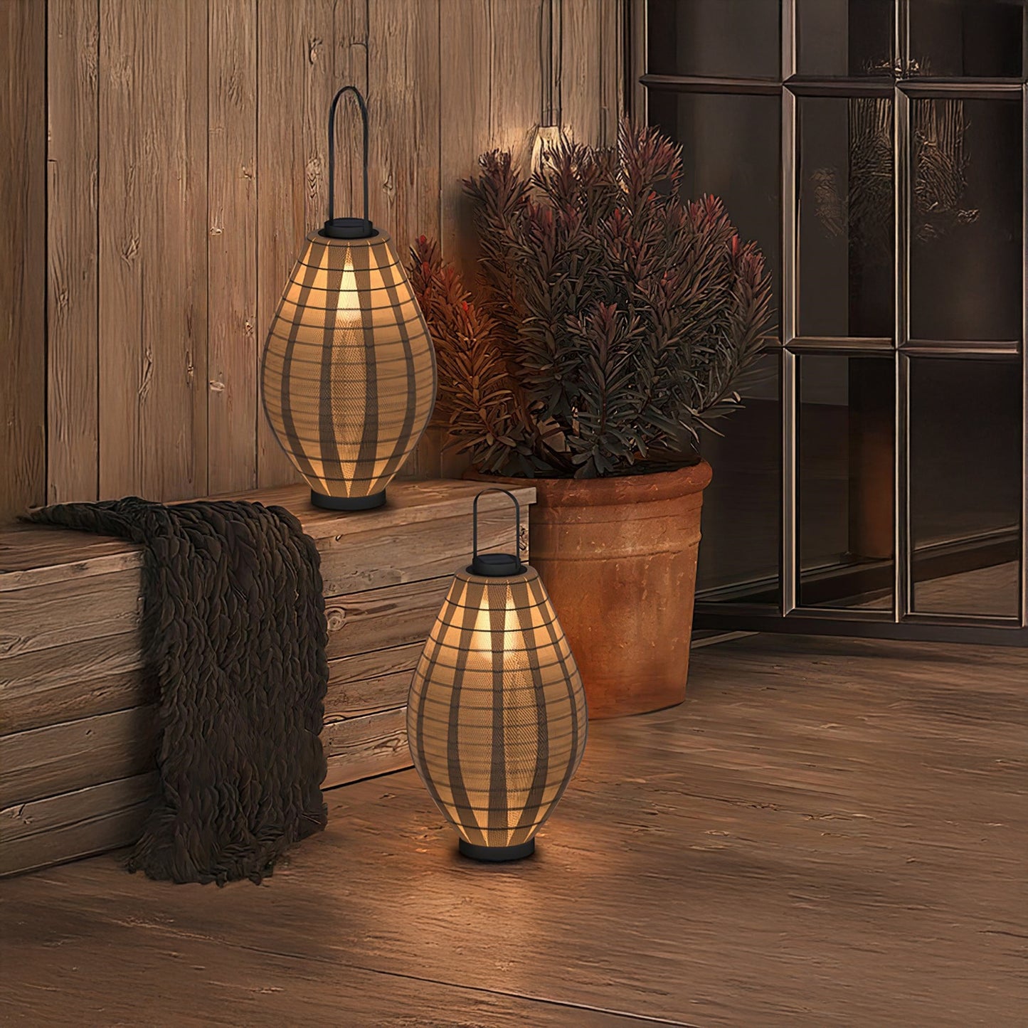 Oasis Mesh Beacon Minimalist Steel Outdoor Lamp