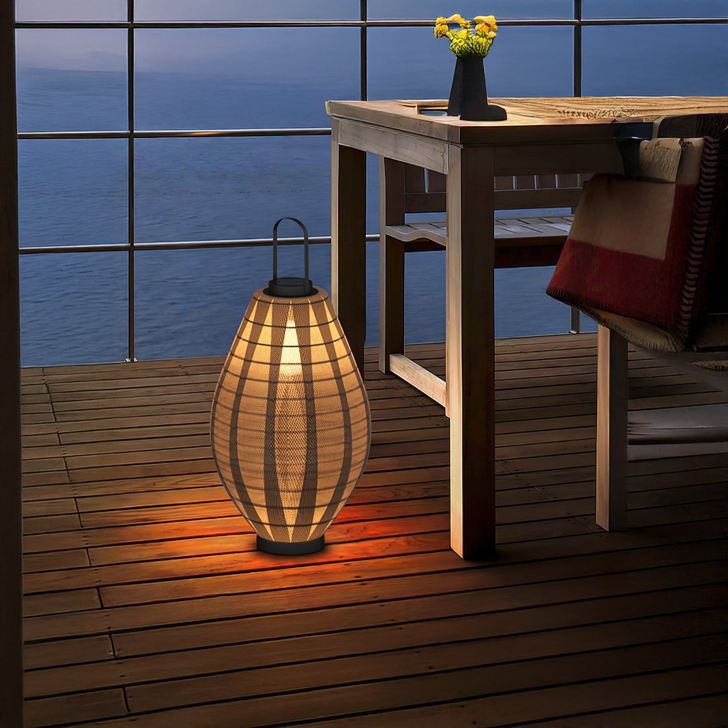 Oasis Mesh Beacon Minimalist Steel Outdoor Lamp