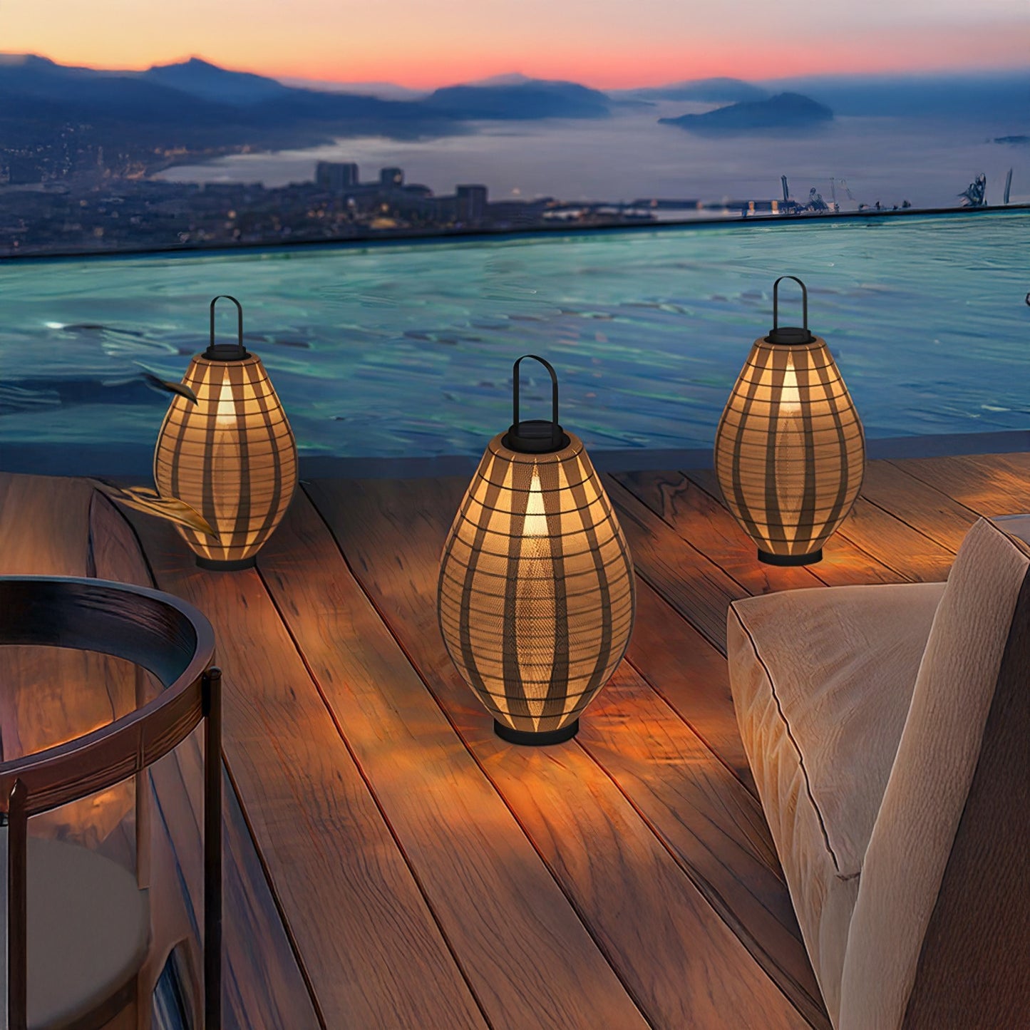 Oasis Mesh Beacon Minimalist Steel Outdoor Lamp