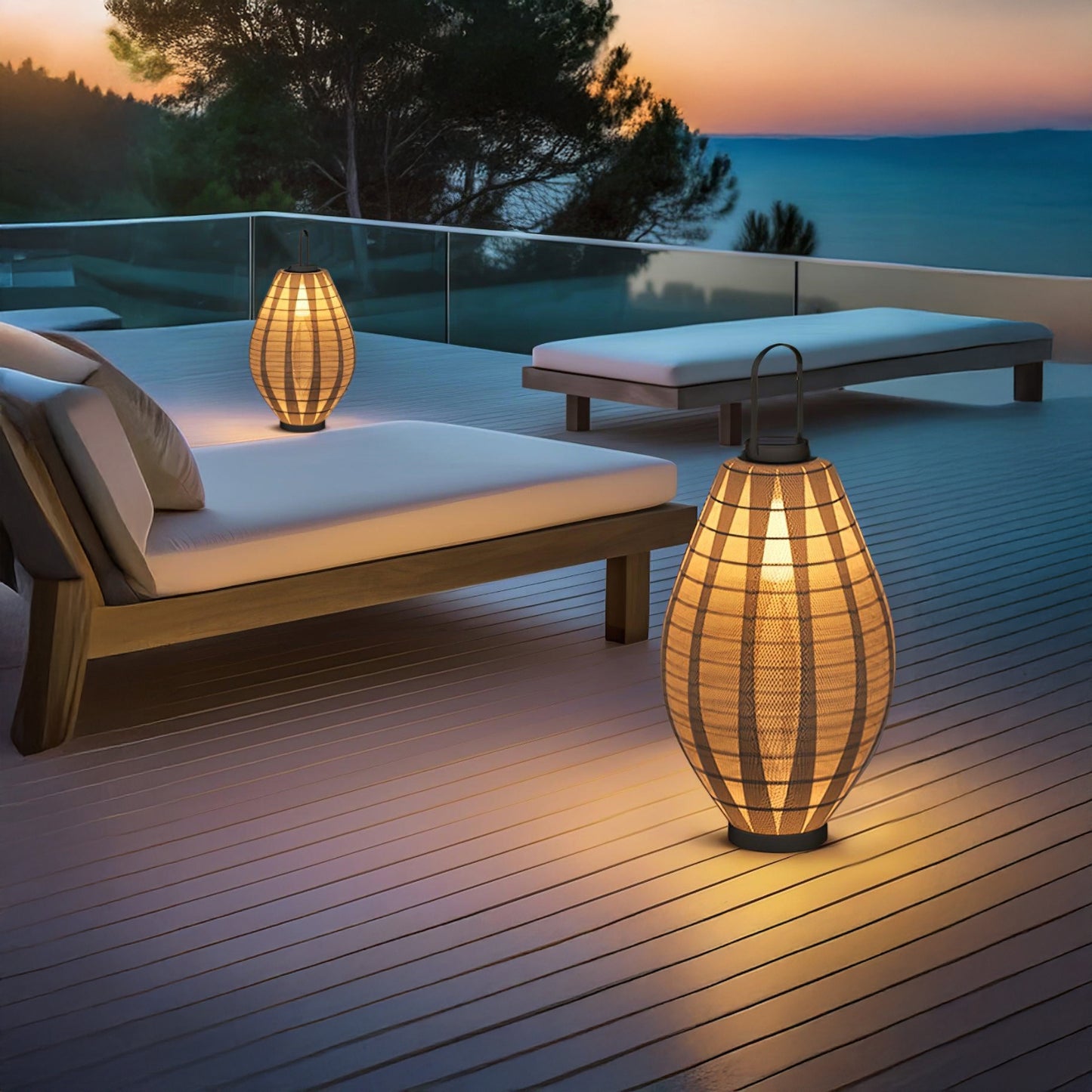 Oasis Mesh Beacon Minimalist Steel Outdoor Lamp