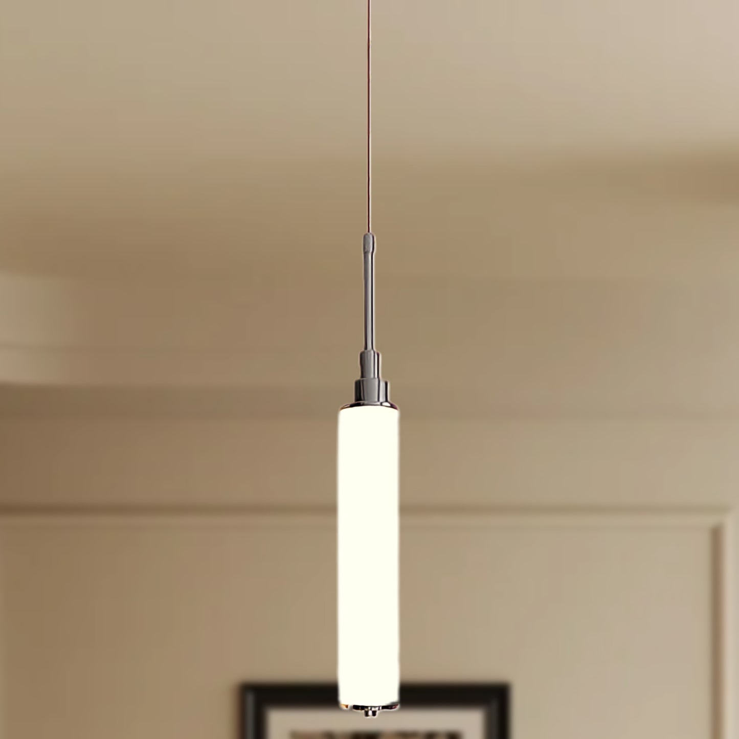 One Light Contemporary Crystal Pendant Light