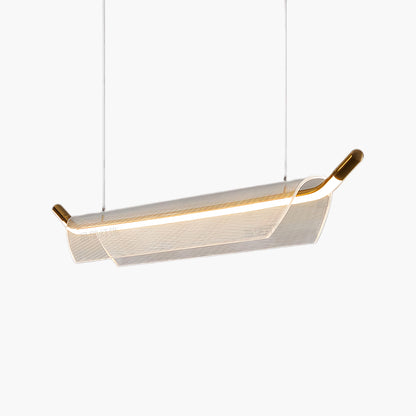 One Word Acrylic Minimalist Metal Pendant Light