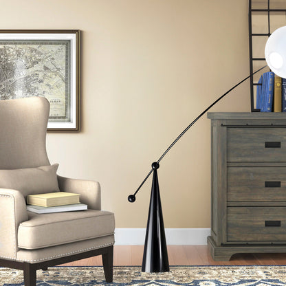 Opal Arc Eclectic Crystal Floor Lamp